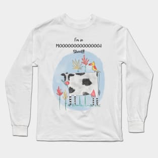 Animal Cow Cartoon Long Sleeve T-Shirt